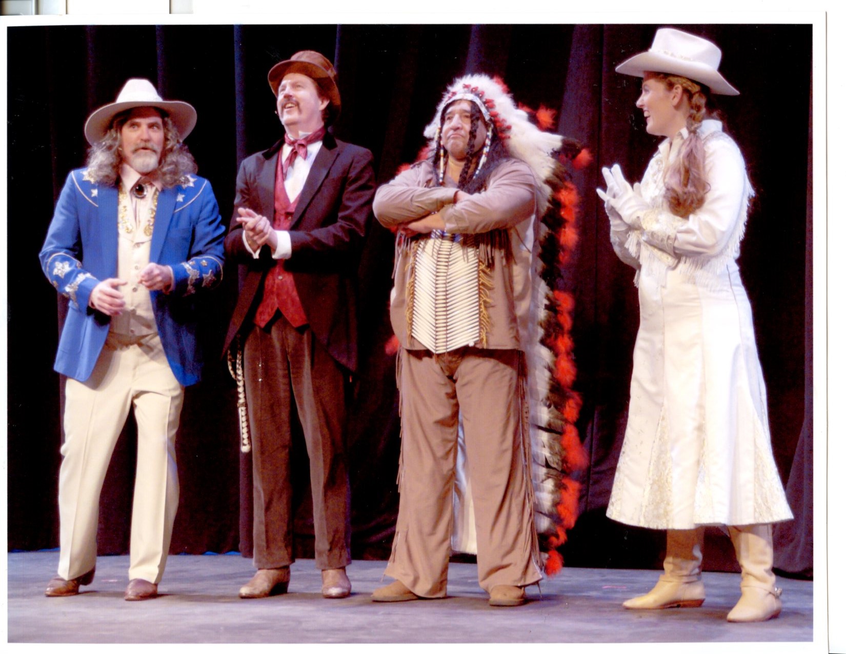Buffalo Bill, Charlie, Sitting Bull and Annie